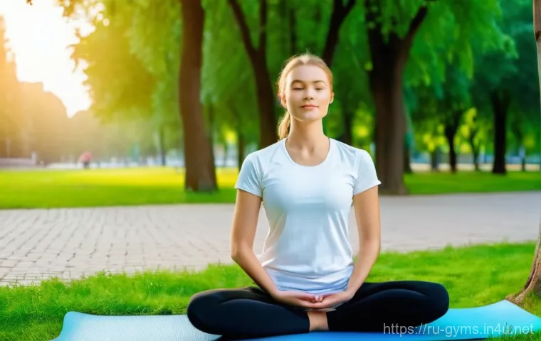 휴대용 폼롤러 추천 - **Prompt 1: "Morning Ritual in a Russian Park"** A healthy young adult, either male or female, i...