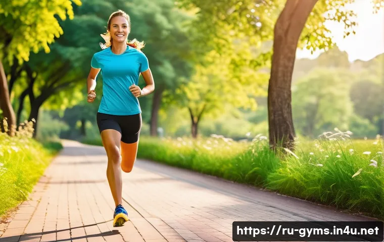 디지털 피트니스 기기 추천 - **Prompt 1: Empowered Outdoor Workout with Smartwatch** A vibrant, dynamic shot of a fit person ...